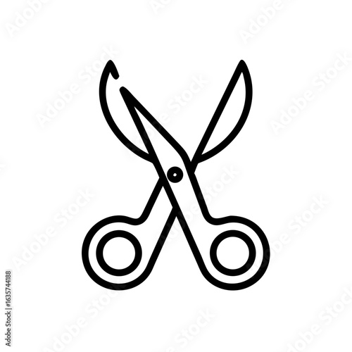 Scissors Icon for Creativity and Crafting Topics