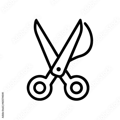 Scissors Icon for Creativity and Crafting Topics