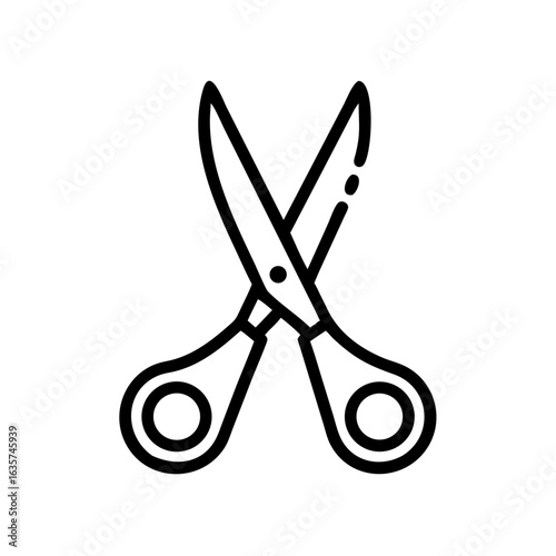 Scissors Icon for Creativity and Crafting Topics