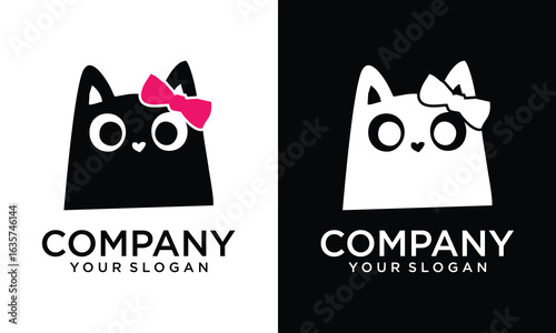 creative logo design Cat vector template