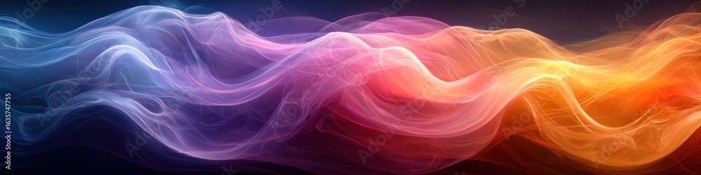 Fototapeta premium Abstract Neon Color Gradient Blurred Background with Dynamic Effect. Abstract Modern Dynamic Colors Gradient Background. Grainy Texture Background Style with Copy space. 