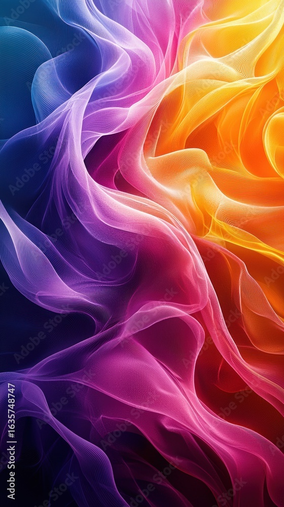 Obraz premium Abstract Neon Color Gradient Blurred Background with Dynamic Effect. Abstract Modern Dynamic Colors Gradient Background. Grainy Texture Background Style with Copy space. 