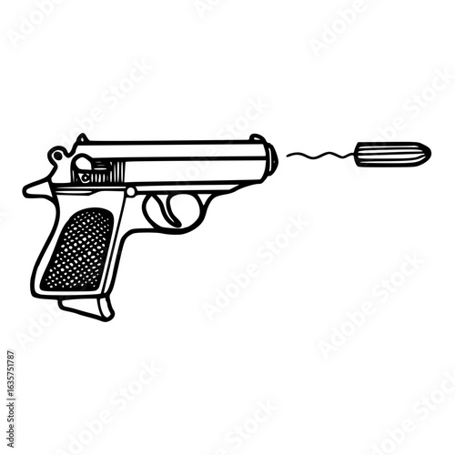 period power: a gun shooting a tampon