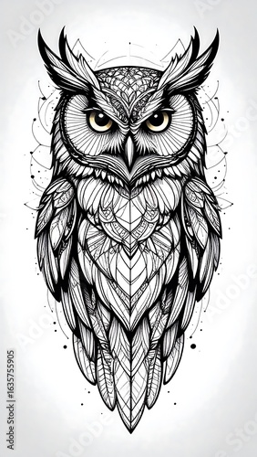 Detailed owl design