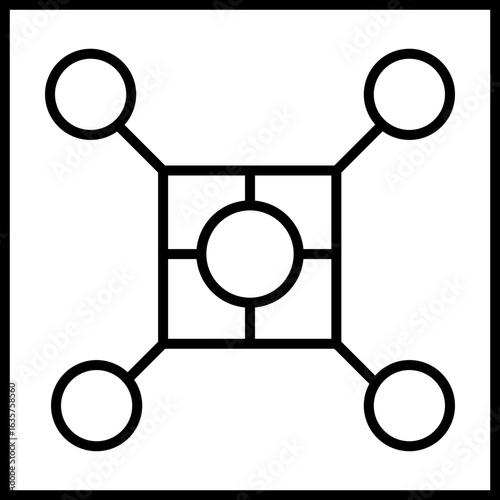 Blockchain Node Icon Design