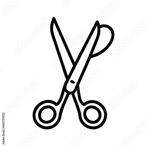 Scissors Icon for Creativity and Crafting Topics