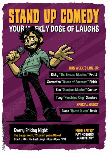 Stand-up Comedy Show Poster