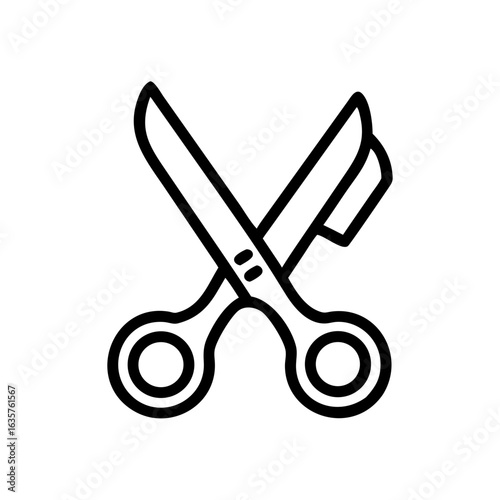 Scissors Icon for Creativity and Crafting Topics