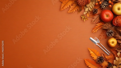 Autumnal food display decor