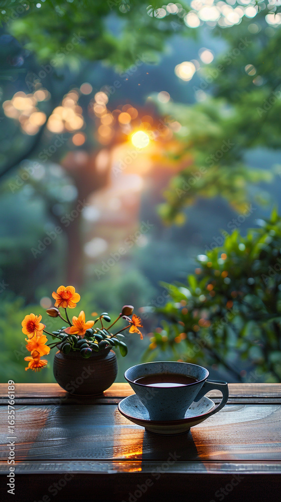 Fototapeta premium still life in the garden 