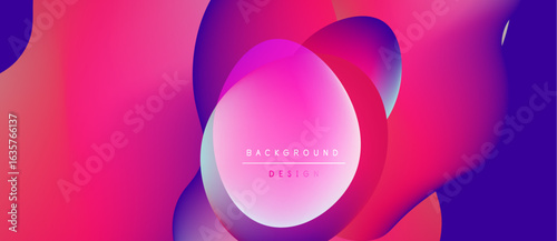 Vibrant abstract shapes blend, creating fluid pinks, purples, blues. Modern design element for backgrounds, presentations.