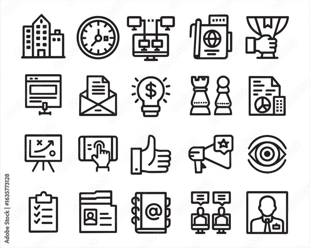 Fototapeta premium Business, office icon