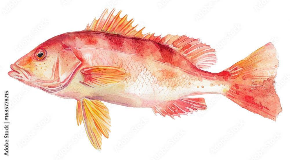 Obraz premium PNG Fish animal white background underwater.