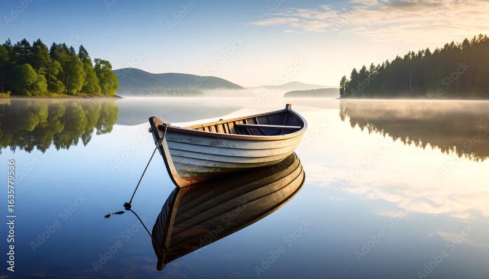 Obraz premium canoe on lake