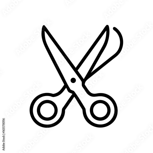 Scissors Icon for Creativity and Crafting Topics