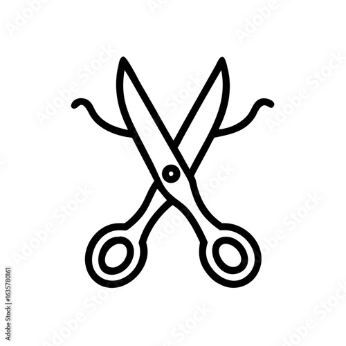 Scissors Icon for Creativity and Crafting Topics
