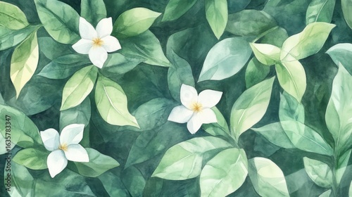 Floral watercolor pattern