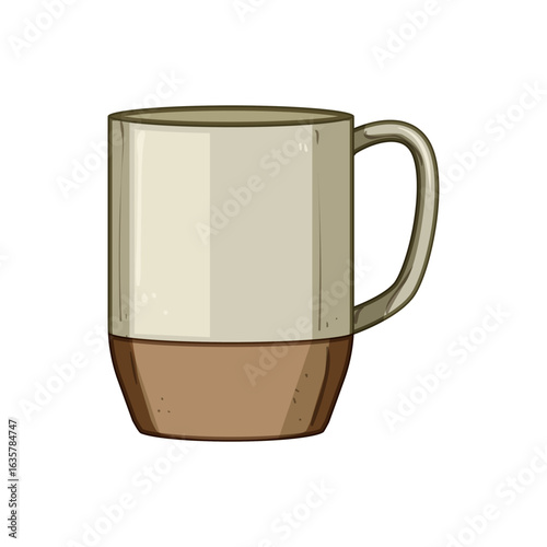 champagne coffee cup reusable cartoon vector illustration