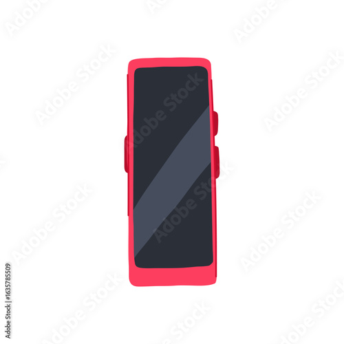 crystal electronic translator cartoon vector illustration