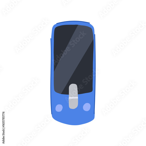 merlot electronic translator cartoon vector illustration