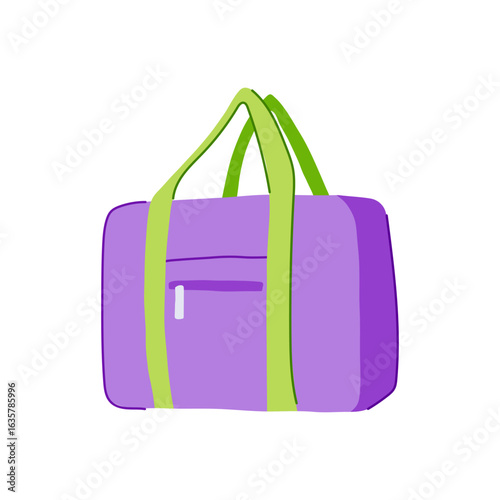 tumbler garment bag cartoon vector illustration