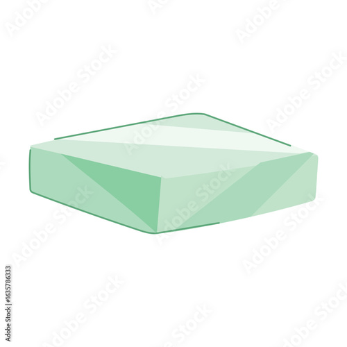 tumbler glass plarform cartoon vector illustration