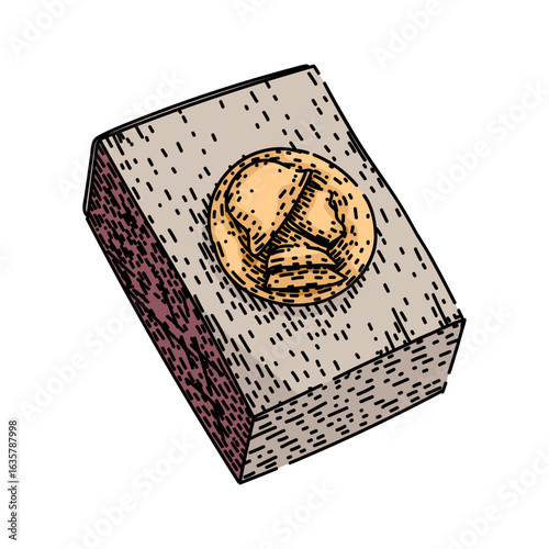 tumbler matchbox sketch hand drawn vector