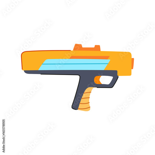 foam nerf gun toy cartoon vector illustration