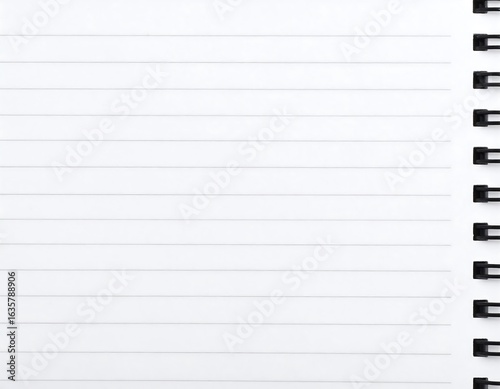 Blank lined notebook page