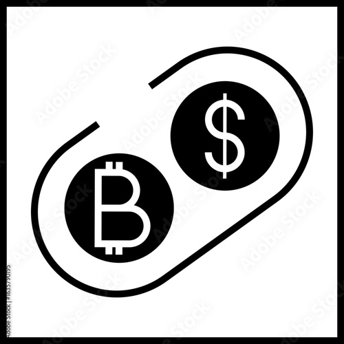 Crypto Exchange Platform Icon Design