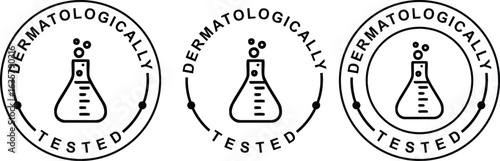Sensitive Skin Tested Label – Dermatologist Verified Icon for Beauty Products