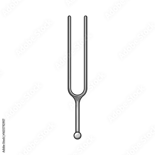 champagne tuning fork cartoon vector illustration