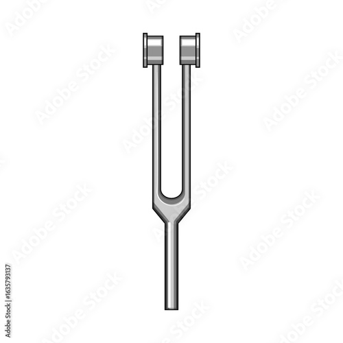 bordeaux tuning fork cartoon vector illustration