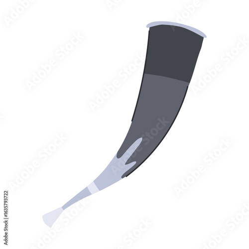 norse viking horn cartoon vector illustration