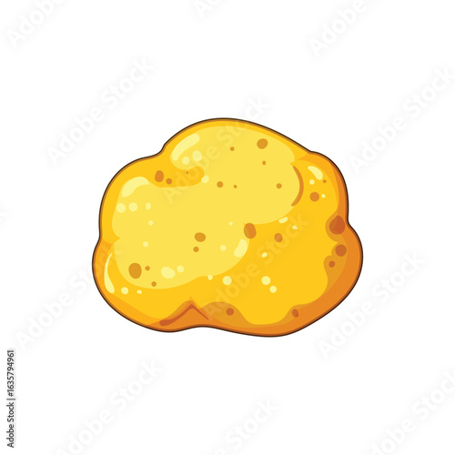 vinegar yellow sponge cartoon vector illustration