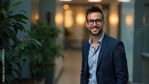 Wallpaper Mural Professional man in a business suit smiles confidently. Torontodigital.ca