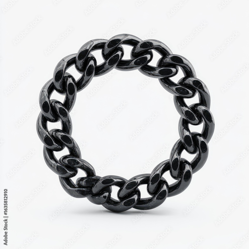 Obraz premium Black chain circle