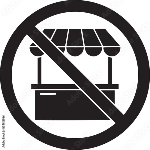 No Street Vendor Allowed Icon