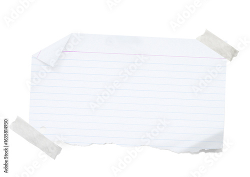 Foto White grid notepaper journal sticker