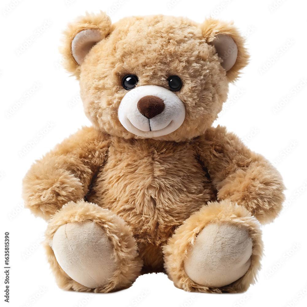 Fototapeta premium Plush Teddy Bear Isolated on White Background