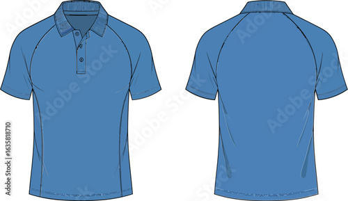 Fashion flat sketch of jogger pants. Technical drawing for apparel design and sportswear.
