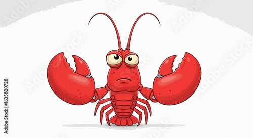 Cartoon lobster illustration