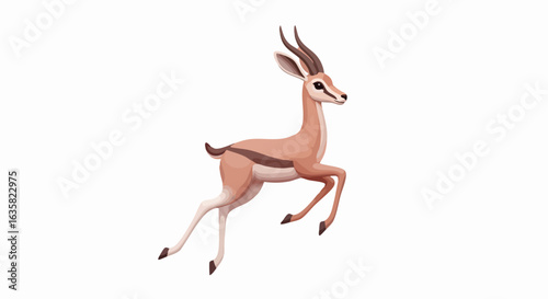 Gazelle illustration in motion