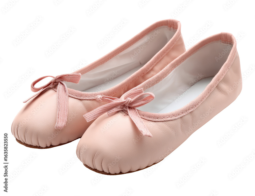 Obraz premium Pair of light pink ballet flats