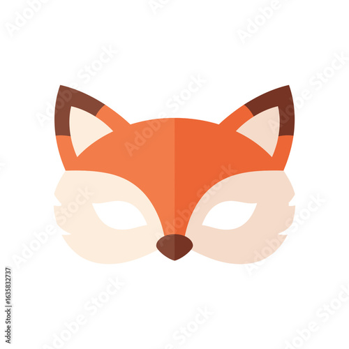 Cute pastel mask illustration with cartoon-style details — perfect for kids’ parties, costumes, and DIY crafts