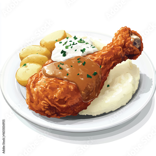 a crispy fried chicken