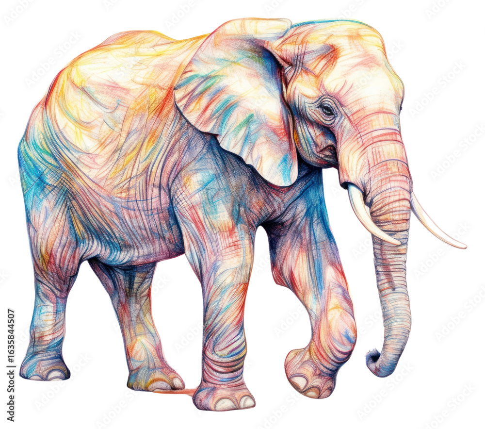 Obraz premium PNG Elephant wildlife drawing animal.