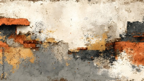 Gritty weathered canvas background with a vintage distressed graphic design and an earthy muted color palette