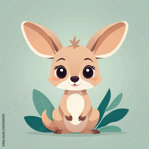 Adorable Baby Kangaroo with Big Eyes