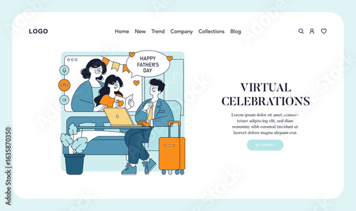 Virtual Father's Day Celebration with Family